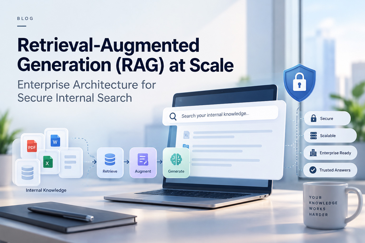 Retrieval-Augmented Generation (RAG) at Scale: Enterprise Architecture for Secure Internal Search